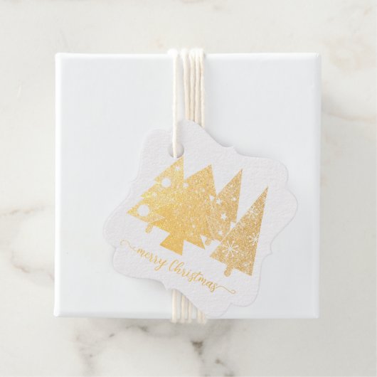 kerstboom | Minimalistisch | Glittercadeau voor go Bedankjes Labels (Met doos)