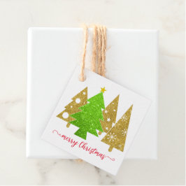 kerstboom | Minimalistisch | Glittercadeau voor go Bedankjes Labels