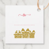 kerstboom | Minimalistisch | Glittercadeau voor go Bedankjes Labels (Achterkant)