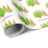 kerstboom | Minimalistisch | Glittercadeau voor go Cadeaupapier (Rol Hoek)