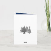 kerstboom | Minimalistisch | Glittercadeau voor go Feestdagen Kaart (Achterkant)