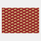 kerstboom | Minimalistisch | Glittercadeau voor go Inpakpapier Vel (Voorkant 3)