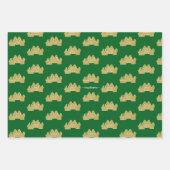 kerstboom | Minimalistisch | Glittercadeau voor go Inpakpapier Vel (Voorkant 2)