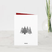 Kerstboom | Minimalistisch | Gouden glans cadeau Feestdagen Kaart (Achterkant)