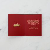 Kerstboom | Minimalistisch | Gouden glans cadeau Feestdagen Kaart (Binnen)