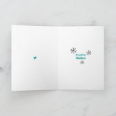 Kerstboom - Minimalistische driehoeken Feestdagen Kaart (Binnen)