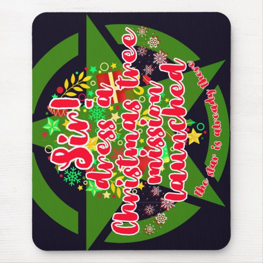 Kerstboom, missie, leger muismat (Voorkant)