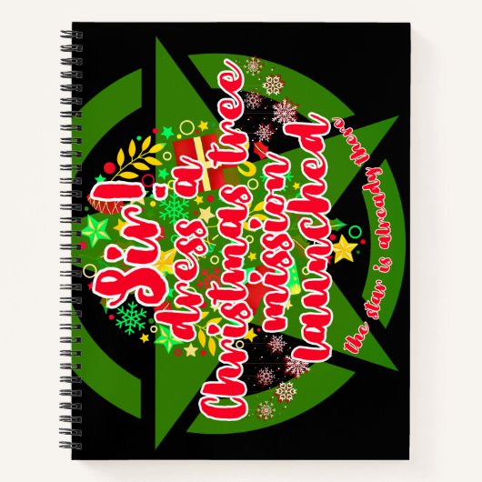 Kerstboom, missie, leger notitieboek (Voorkant)