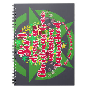 Kerstboom, missie, leger notitieboek