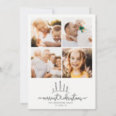 Kerstboom Modern collage Feestdagenkaart (Voorkant)