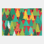 Kerstboom Modern inpakpapier Patroon (Voorkant 2)
