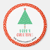 Kerstboom Modern  Magneet (Voorkant)