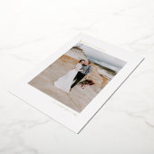 Kerstboom Modern minimalist, gewoon getrouwd Folie Feestdagenkaart (Gedraaid)