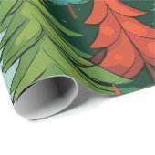 Kerstboom modern patroon inpakpapier (Rol Hoek)