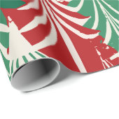 Kerstboom Modern Patroon inpakpapier (Rol Hoek)