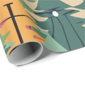 Kerstboom Modern patroon inpakpapier (Rol Hoek)