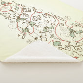 Kerstboom Modern Sherpa Deken (3/4)