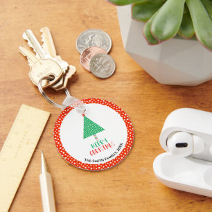 Kerstboom Modern  Sleutelhanger