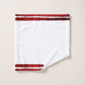 Kerstboom Modern Vakantiepatroon Rood Bad Handdoek (Wasdoekje)