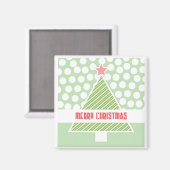 Kerstboom Moderne Kerstcadeau Magneten (Voorkant / Achterkant)