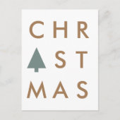 kerstboom | Moderne minimalistische Scandinavische Briefkaart (Voorkant)