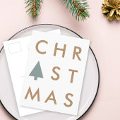 kerstboom | Moderne minimalistische Scandinavische Briefkaart