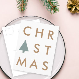 kerstboom | Moderne minimalistische Scandinavische Briefkaart