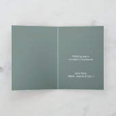 kerstboom | Moderne minimalistische Scandinavische Feestdagen Kaart (Binnen)