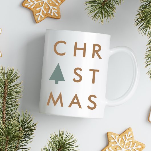 kerstboom | Moderne minimalistische Scandinavische Koffiemok