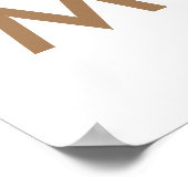 kerstboom | Moderne minimalistische Scandinavische Poster (Hoek)