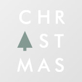 kerstboom | Moderne minimalistische Scandinavische Raamsticker (Vel)