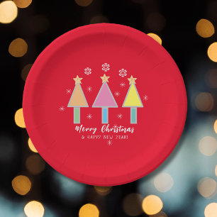 Kerstboom Moderne Pop Kunst  klusjes Papieren Bordje