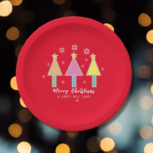 Kerstboom Moderne Pop Kunst  klusjes Papieren Bordje