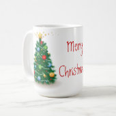 Kerstboom, mok (Voorkant links)