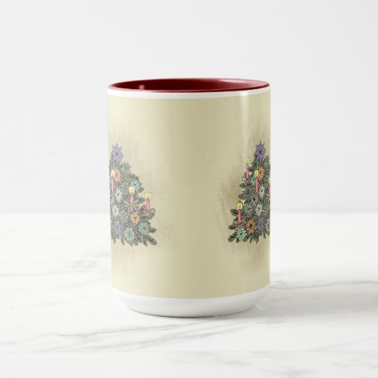 Kerstboom - Mok, beker Mok (Midden)