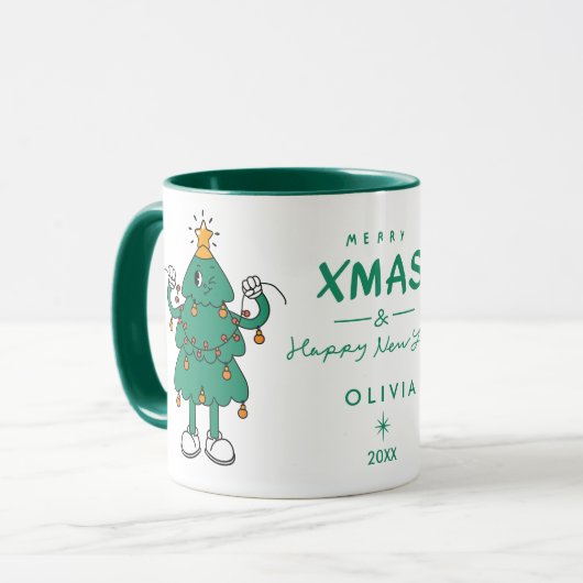 Kerstboom mok | Persoonlijke kerst (Voorkant links)