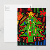 Kerstboom Mola van San Blas Eiland Briefkaart (Voorkant / Achterkant)