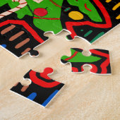 Kerstboom Mola van San Blas Eiland Legpuzzel (Zijkant)