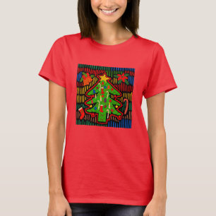 Kerstboom Mola van San Blas Eiland T-shirt