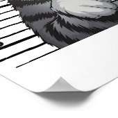 Kerstboom moordenaar grappige kat poster (Hoek)