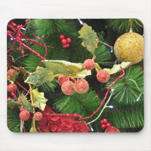 kerstboom mousepad muismat (Voorkant)