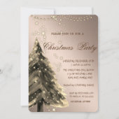 Kerstboom, muggenziften, lichten, kerstfeest kaart (Voorkant)