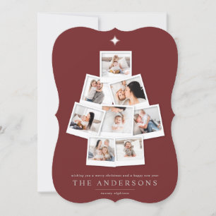 Kerstboom, multifoto feestdagenkaart