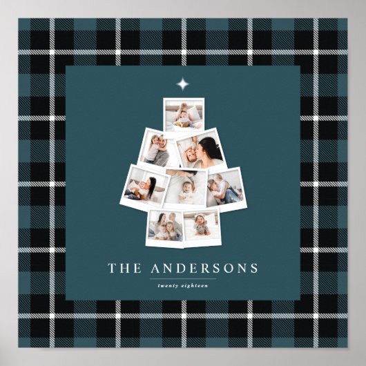 Kerstboom, multifoto poster (Voorkant)