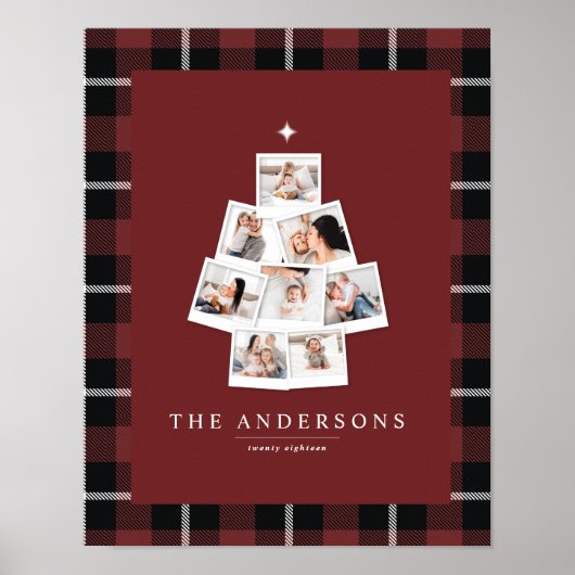 Kerstboom, multifoto poster (Voorkant)