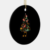 Kerstboom Musician Composer Music Director Keramisch Ornament (Rechts)