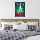 Kerstboom Muur Kunst Canvas Afdruk (Insitu (Slaapkamer))