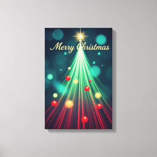 Kerstboom Muur Kunst Canvas Afdruk (Voorkant)