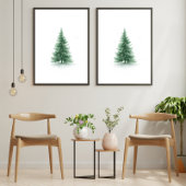 Kerstboom Muur Kunst Poster