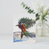 Kerstboom | N.C. Wyeth Briefkaart (Staand voorkant)